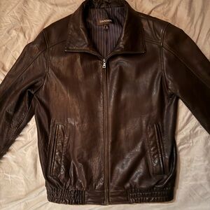 Danier Dark Brown Leather Jacket for Men